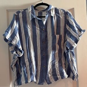 NWOT Old Navy Gauze Striped Top